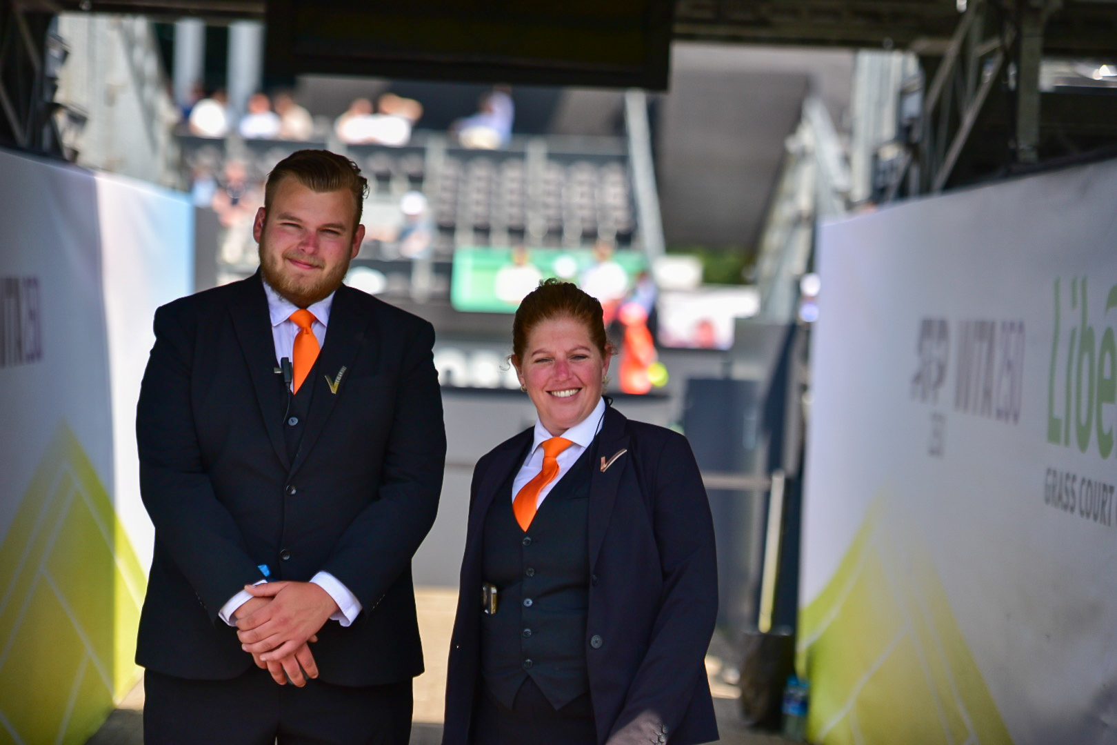 2 evenementenbeveiligers aan het werk bij de Libéma Open